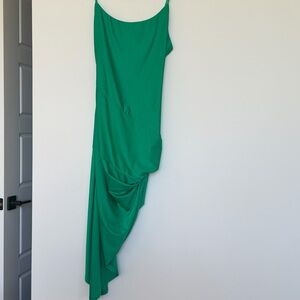 superdown Green Asymmetrical Dress